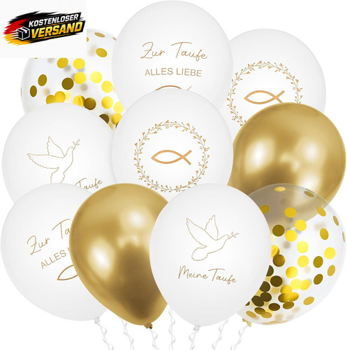 Luftballons taufdeko set - luftballons, 30