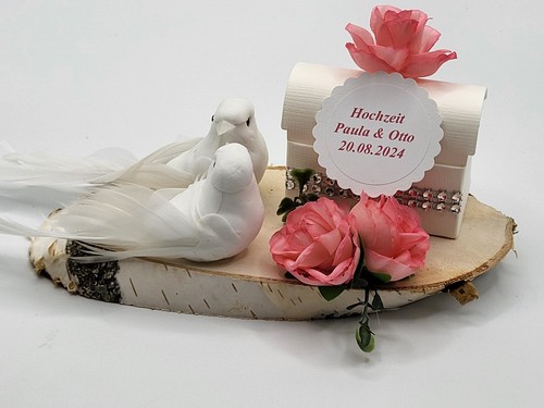 Geldgeschenk tauben rosen - geldgeschenk,