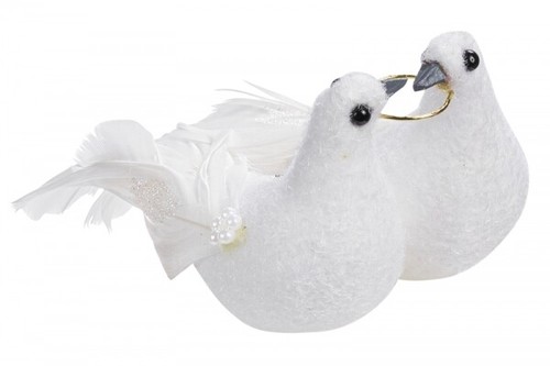 Deko figur taubenpaar hochzeit - taubenpaar,