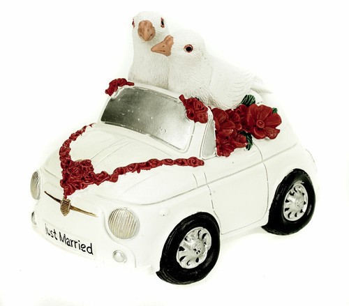 Spardose hochzeitauto tauben - hochzeitauto, +tauben