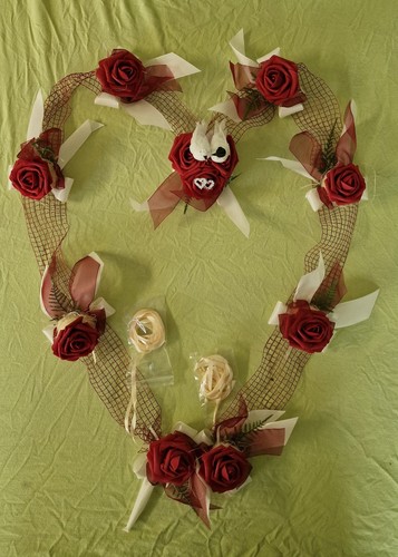 Hochzeit deko herz autoschmuck - hochzeit,
