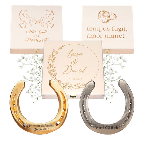 Hochzeitsgeschenk hufeisen - |,