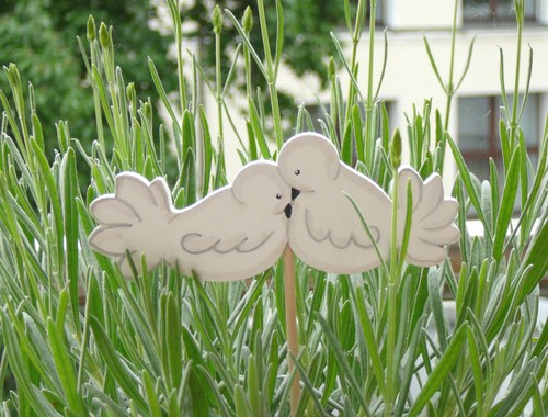 Land art blumenstecker - -,
