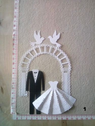 Stanzteile hochzeit braut - stanzteile,