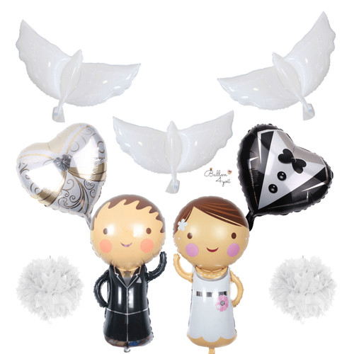 Hochzeitballons bräutigam - hochzeitballons,